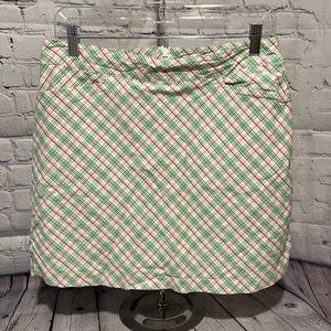 Lady Hagen, pink and green plaid Skorts Sz 8